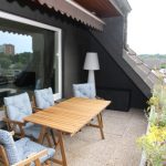Der Balkon der Gästewohnung