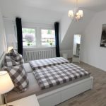 Das Schlafzimmer der Gästewohnung